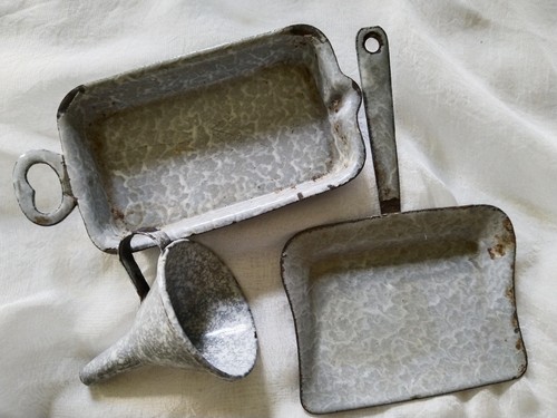 Antikes puppengeschirr emaille - puppengeschirr,