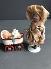 Antike Puppenstuben Puppe mit