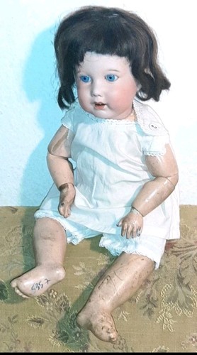 Alte porzellankopf puppe sfbj - puppe,