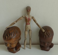 alte Puppe Holz Malermännchen