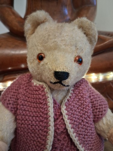 Vintage teddybär 21cm - vintage,