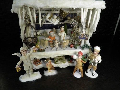 Alter watteweihnachtsstand - alter,