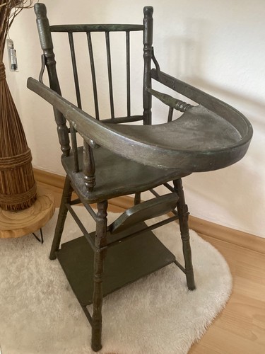 Antiker puppenhochstuhl holz - antiker,
