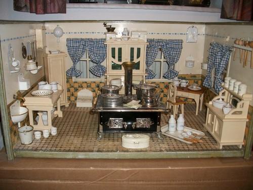 Jugendstil puppenküche - puppenküche, im