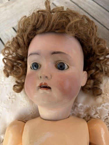Antike porzellankopf puppe - antike,