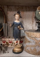 Antike Puppe Prozessions holz