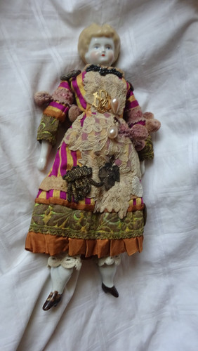 Antike biedermeier puppe - biedermeier,