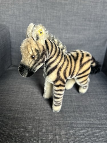 Steiff zebra vintage 1950 1960 - steiff, 1950-1960