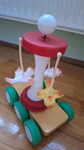 Vintage plastic carousel - vintage,