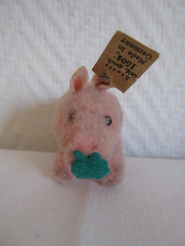 Steiff wollminiatur schwein - wollminiatur, schwein/