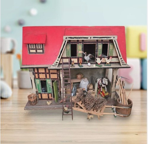 Seltener bauernhof aus holz - aus,