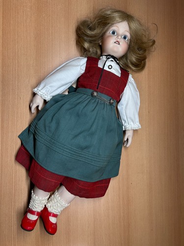 Porzellankopfpuppe simon - porzellankopfpuppe, cm