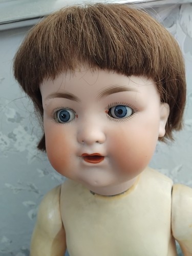 Antike porzellankopfpuppe - antike,