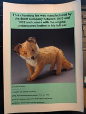 Steiff Fuchs Vorkrieg 1910