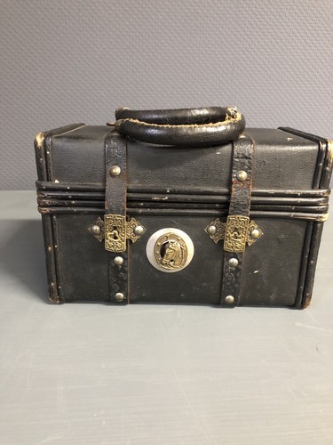 Antiker puppen reisekoffer - puppen,